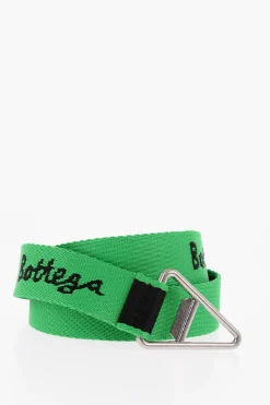 Cintura in Tessuto Jacquard con Logo a Contrasto 30mm>Bottega Veneta Clearance