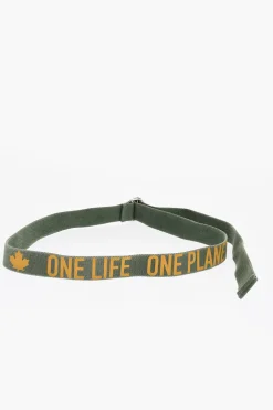 Clearance Cintura ONE LIFE ONE PLANET in Tinta Unita con Fibbia D-Ring 40mm Uomo Cinture