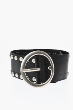 Cintura Oversize in Pelle Borchiata 70mm>Dsquared2 Clearance