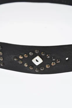 Clearance Cintura PEARL KING in Pelle con Borchie 40mm Uomo Cinture