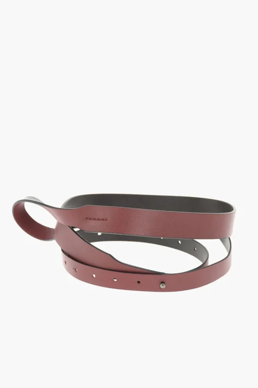 cintura reversibile IRIS in pelle 30mm>Giulia Maresca Online
