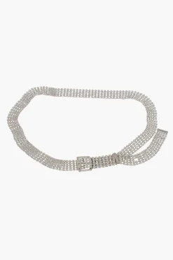 Outlet Cintura Slim Abbellita da Gioielli 25mm Donna Cinture