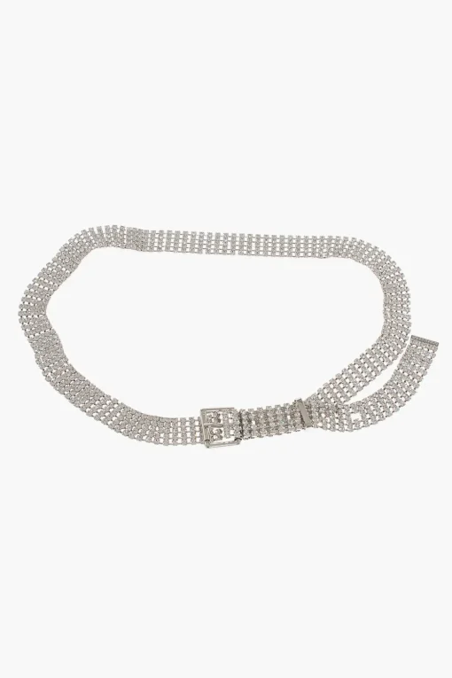 Outlet Cintura Slim Abbellita da Gioielli 25mm Donna Cinture