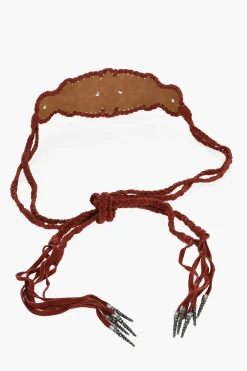 Clearance Cintura Wide DREAMCATCHER in Suede e Metallo Impreziosita da Cristalli 10cm Donna Cinture