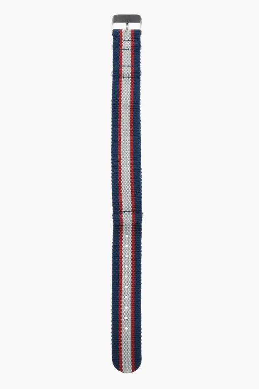 Cinturino Slip-Through a Righe con Fibbia Argentata 20mm>TIMEX Discount