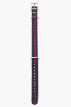 Best Cinturino Slip-Through a Righe con Fibbia Argentata 18mm Uomo Accessori Hi-Tech