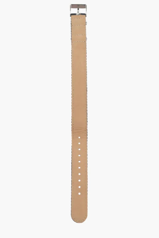 Clearance Cinturino Slip-Through in Denim con Dettaglio a Righe 18mm Uomo Accessori Hi-Tech