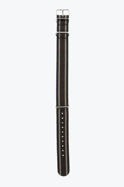 Cinturino Slip-Through in Tessuto con Fibbia Argentata 18mm>TIMEX New