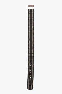 Cinturino Slip-Through in Tessuto con Fibbia Argentata 18mm>TIMEX New