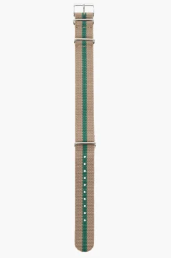 Sale Cinturino Slip-Through in Tessuto con Fibbia Argentata 18mm Uomo Accessori Hi-Tech