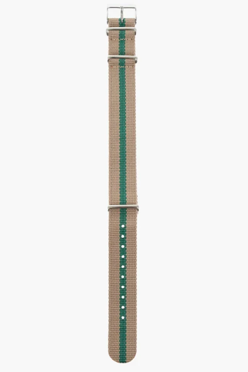 Sale Cinturino Slip-Through in Tessuto con Fibbia Argentata 18mm Uomo Accessori Hi-Tech