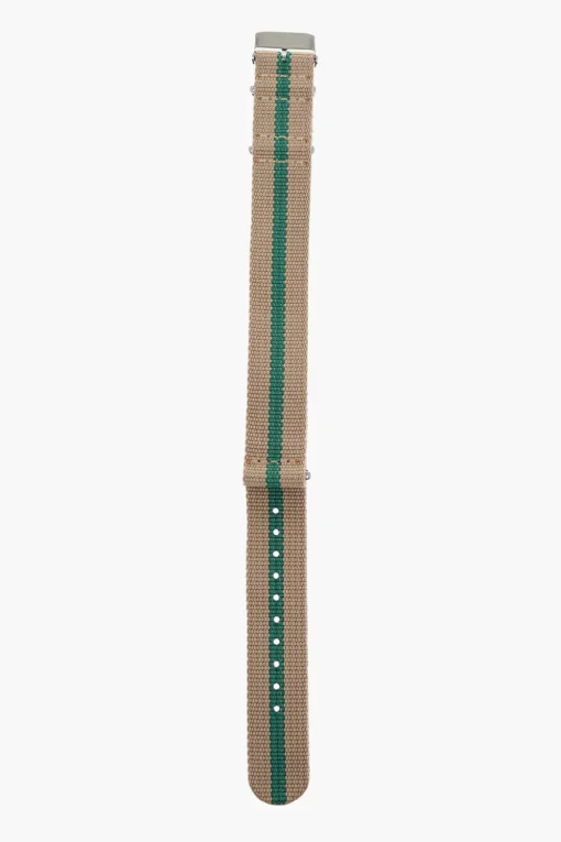 Sale Cinturino Slip-Through in Tessuto con Fibbia Argentata 18mm Uomo Accessori Hi-Tech