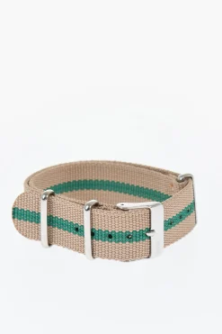 Sale Cinturino Slip-Through in Tessuto con Fibbia Argentata 18mm Uomo Accessori Hi-Tech