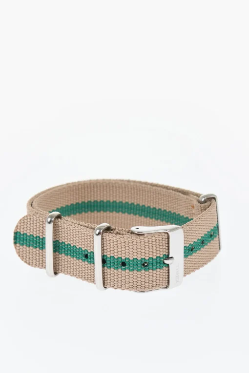 Sale Cinturino Slip-Through in Tessuto con Fibbia Argentata 18mm Uomo Accessori Hi-Tech