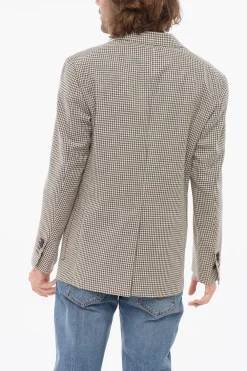 Online CIRCLE Blazer In Misto Lana A Quadretti Sfoderato Uomo Giacche
