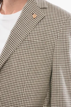Online CIRCLE Blazer In Misto Lana A Quadretti Sfoderato Uomo Giacche