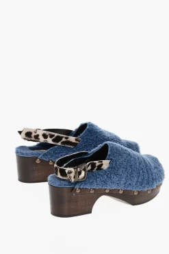 Fashion Clogs RUKA in Shearling 6cm Donna Ballerine|Scarpe Basse