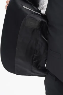 New CODE Abito 3 Pezzi In Lana Vergine Con Revers A lancia Uomo Completi