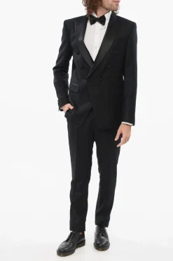 Sale CODE Abito Glitterato Doppiopetto con Rever Satinato Uomo Completi