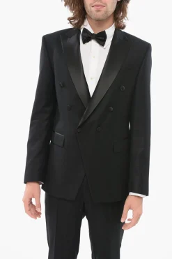 Sale CODE Abito Glitterato Doppiopetto con Rever Satinato Uomo Completi