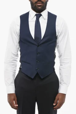 Best CODE Gilet 4 Bottoni In Lana Uomo Giacche