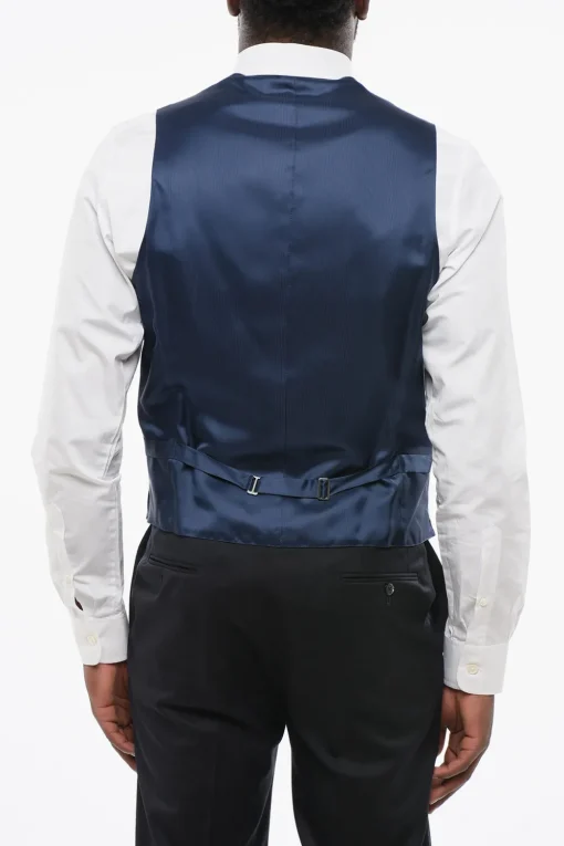 Online CODE Gilet in Satin con Tache a Filo Uomo Giacche