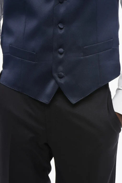 Online CODE Gilet in Satin con Tache a Filo Uomo Giacche