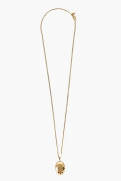 Outlet Collana a Catena Effetto Dorata con Pietra Donna Gioielli