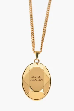 Outlet Collana a Catena Effetto Dorata con Pietra Donna Gioielli