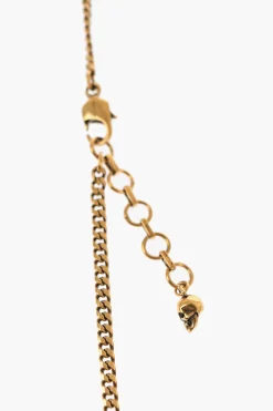 Outlet Collana a Catena Effetto Dorata con Pietra Donna Gioielli