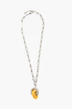 Outlet Collana a Catena GAMING in Metallo con Dettaglio in Resina Donna Gioielli