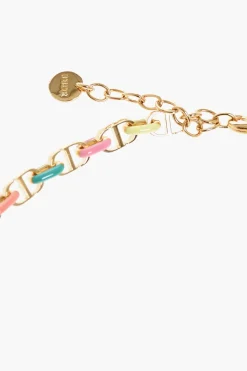 Fashion Collana CD in Ottone con Dettagli Smaltati Donna Gioielli