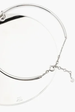 Hot Collana del Cerchio Olistico con Incisione Logo Donna Gioielli