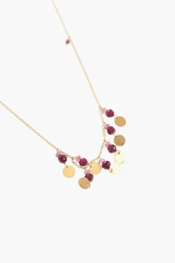 Collana Dorata con Dettaglio in Perline>Niani Online
