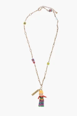 Collana GUATEMALA DOLLS Effetto Dorato con Pendente>Dsquared2 Fashion