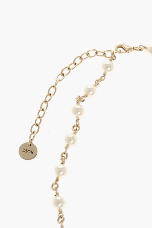 Collana in Ottone con Perle e Dettagli in Corallo>Dior Online