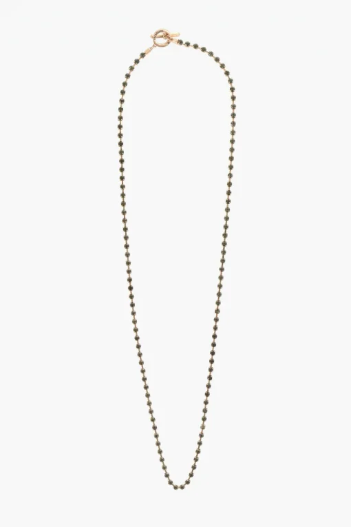Hot Collana In Strass Effetto Dorato Donna Gioielli