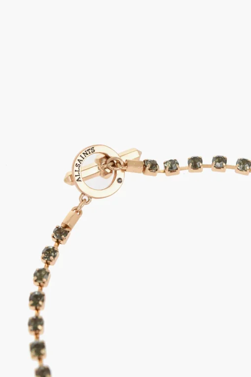 Hot Collana In Strass Effetto Dorato Donna Gioielli