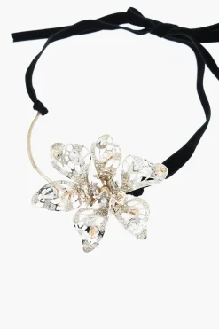 Collana Thread con Pendente a Forma di Fiore Impreziosito da Strass e Cristalli></noscript>Lanvin Best