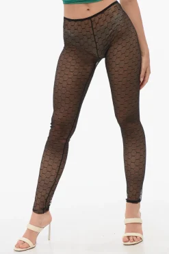 Sale Collant in Pizzo Monogram Donna Intimo