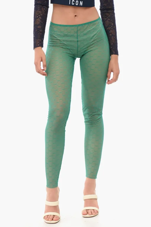 Collant in Pizzo Monogram>Dsquared2 Sale