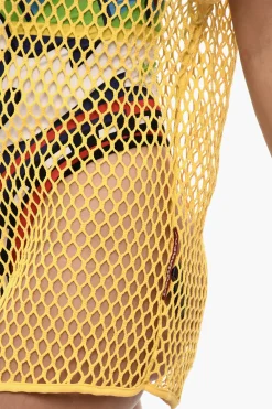 Fashion Copricostume Openwork a Tinta Unita Donna Costumi Da Bagno