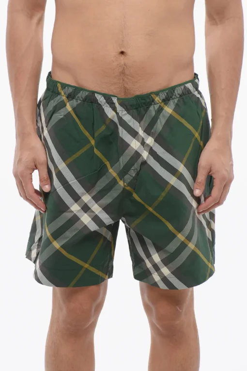 Costume Boxer in Nylon Check>Burberry Online
