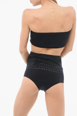Fashion Costume da Bagno Bikini VIENNE a Fascia Traforato e a Vita Alta Donna Costumi Da Bagno