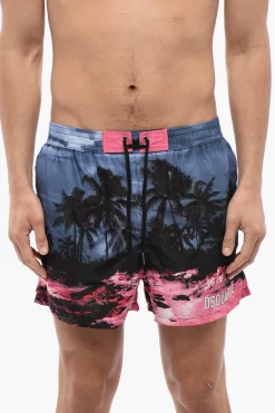 Costume da Bagno Boxer a Fantasia>Dsquared2 Outlet