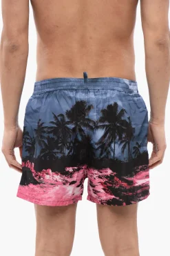 Costume da Bagno Boxer a Fantasia>Dsquared2 Outlet