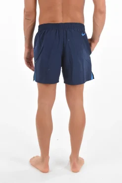 Sale Costume da Bagno Boxer a 2 Tasche con Stampa Logo Uomo Costumi Da Bagno