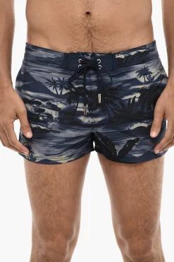 Sale Costume Da Bagno Boxer Con Stampa Beach Uomo Costumi Da Bagno