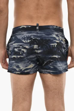 Sale Costume Da Bagno Boxer Con Stampa Beach Uomo Costumi Da Bagno