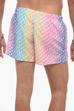 Best Costume da Bagno Boxer con Logo All-Over Uomo Costumi Da Bagno